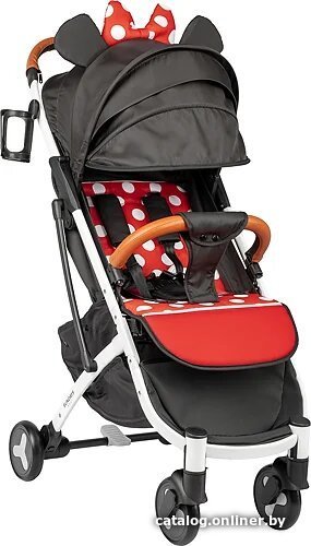 

Коляска прогулочная «книга» Sundays Baby S600 Plus (белый/черный с красными горошинами)