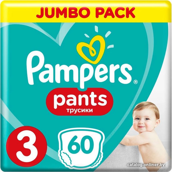 

Трусики-подгузники Pampers Pants 3 Midi (60 шт)