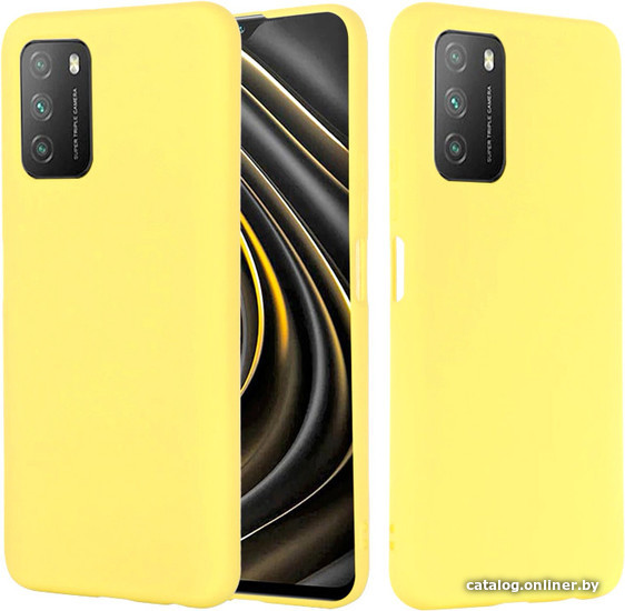 

Чехол для телефона Case Liquid для Poco M3 (желтый)