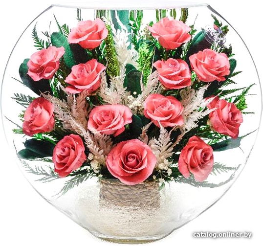 

Цветы, букеты Natural Flower Products Композиция из розовых роз LSYw-01