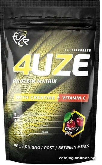 

Протеин 4uze Сreatine + Vitamin C (750 г, вишневый пирог)