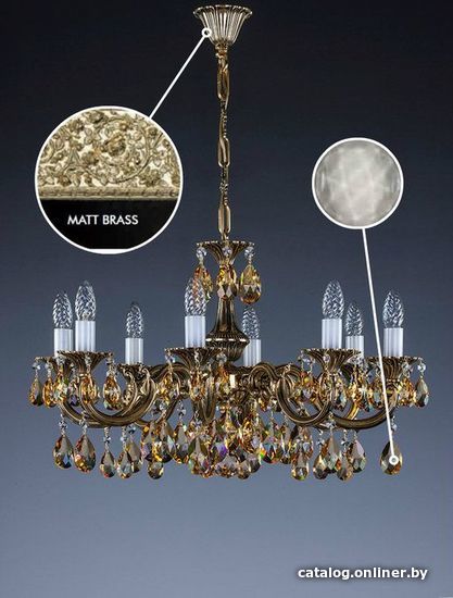 

Подвесная люстра ArtGlass Alice Viii. Matt Brass Ce