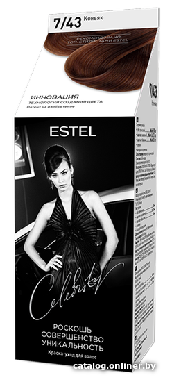 

Крем-краска для волос Estel Celebrity 7/43 коньяк