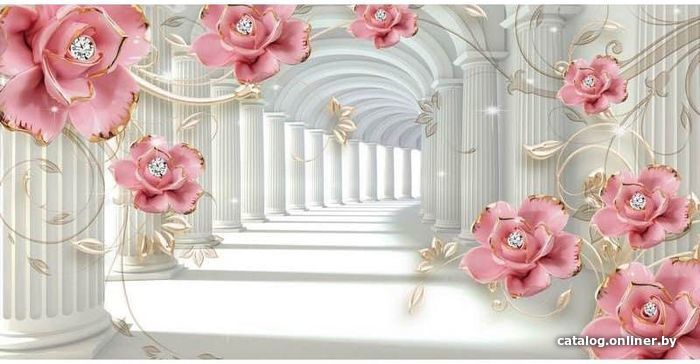 

Виниловые обои Citydecor Цветочная абстракция 9 3D 500x270