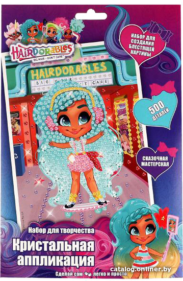 

Набор для создания поделок/игрушек MultiArt Hairdorable Кристальная мозаика 100CRYS-HD1