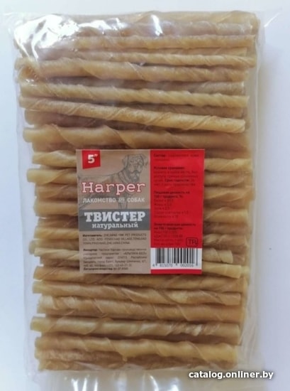 

Лакомство для собак Harper Твистер натуральный 5 (микс, 100 шт, 600 г)