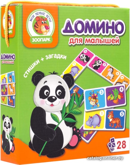 

Развивающая игра Vladi Toys Домино Зоопарк для малышей VT2100-02