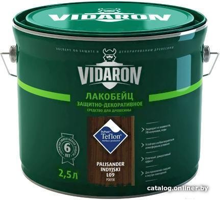 

Лак Vidaron Лакобейц L09 2.5 л (индийский палисандр)
