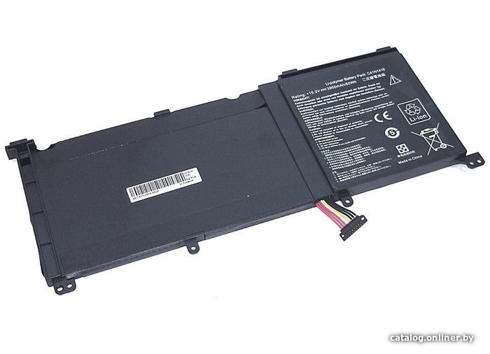

Аккумуляторы для ноутбуков RageX C32N1523 Asus ZenBook Pro UX501VW 15.2В 60Wh, 3900мАч, Li-Ion, черная