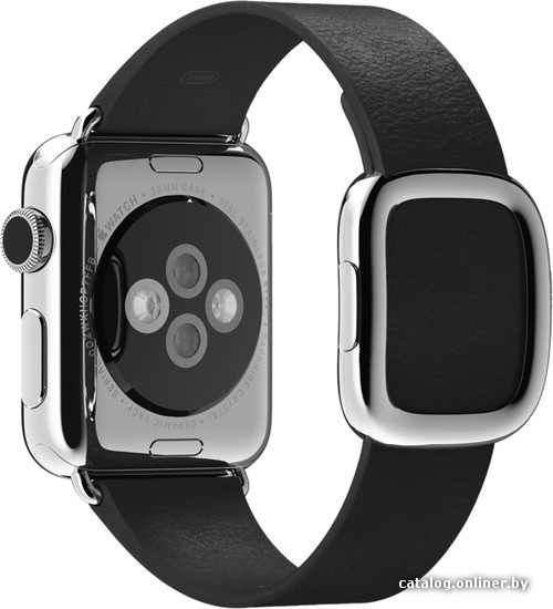

Ремешок Apple с современной пряжкой 38 мм (черный, размер S) [MJY72]