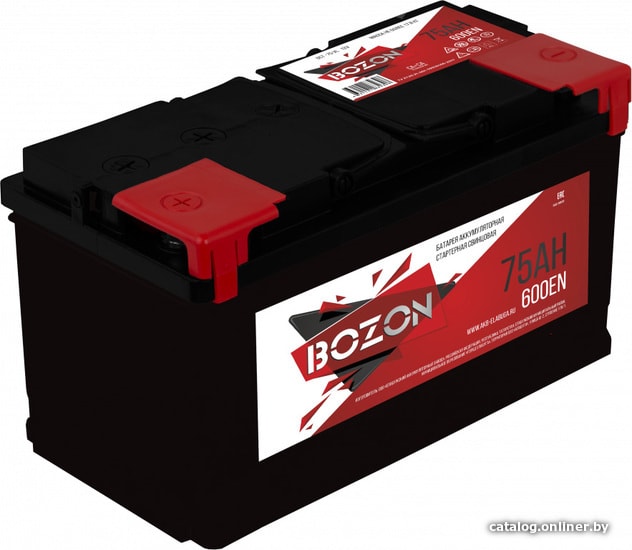 

Автомобильный аккумулятор BOZON 6СТ-75 (75 А·ч)