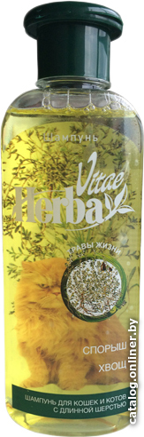 

Шампунь Herba Vitae для котов и кошек с длинной шерстью со спорышом и хвощом 250 мл