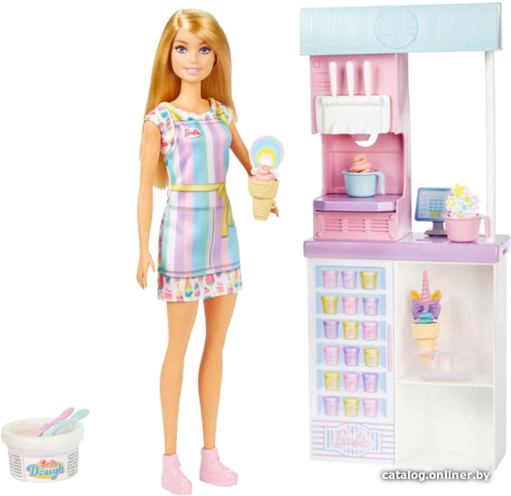 

Кукла Barbie Магазин мороженого HCN46