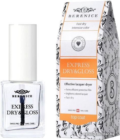 

Лак Berenice 2 в 1 Сушка+блеск Express dry&gloss