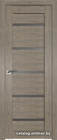 

Межкомнатная дверь ProfilDoors 7XN 70x200 (каштан темный, стекло графит)
