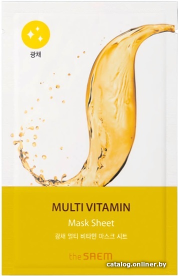 

The Saem Маска для лица тканевая Bio Solution Radiance Multi Vitamin Mask Sheet (21 мл)