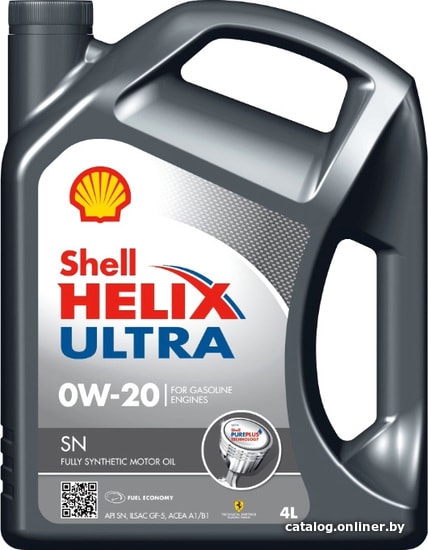 

Моторное масло Shell Helix Ultra SN 0W-20 4л