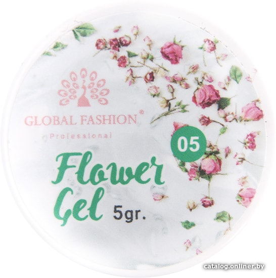 

Гель Global Fashion Flower Gel с сухоцветами (тон 05) 5 г