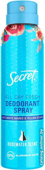 

Дезодорант Secret Rosewater scent 150мл