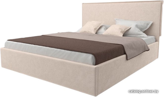 

Кровать Craftmebel Electra 200x160 (с ПМ, вельвет, бежевый)