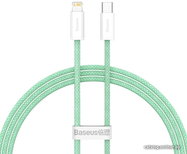 

Кабель Baseus Lightning - USB Type-C CALD000006 (1 м, зеленый)