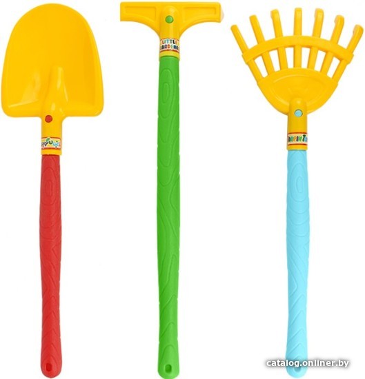 

Набор игрушек для песочницы Zarrin Toys Лопата, грабли, тяпка E9
