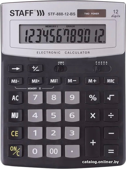 

Бухгалтерский калькулятор Staff STF-888-12-BS 250451