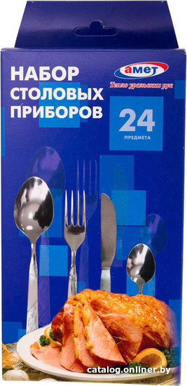 

Набор столовых приборов Amet Славяна 1с722 (24 пр)