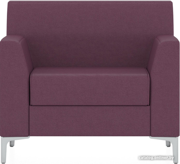 

Интерьерное кресло Euroforma Смарт SMK Kardif/Woolen 25 (ежевичный)