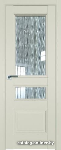 

Межкомнатная дверь ProfilDoors 68U 80x200 (санд, стекло дождь белый)