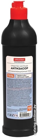 

Средство для сантехники OfficeClean Professional Антизасор 500 мл