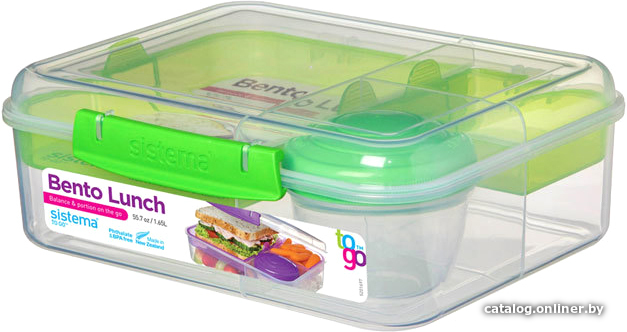 

Ланч-бокс Sistema Bento To Go 21690 (зеленый)