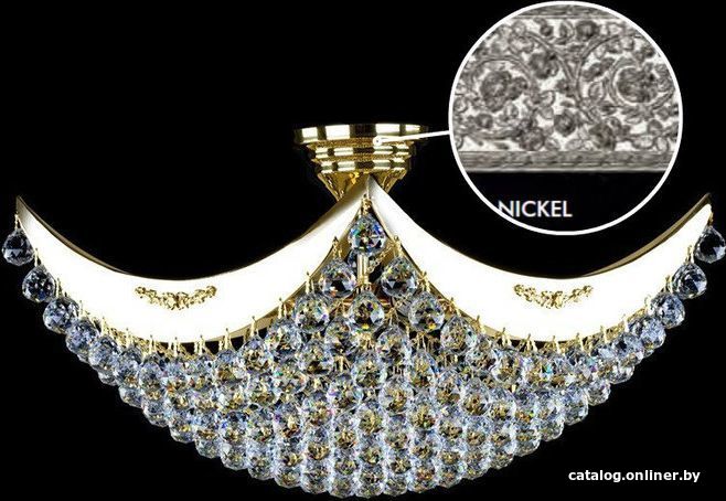 

Припотолочная люстра ArtGlass Fiona Iv. Nickel Ce