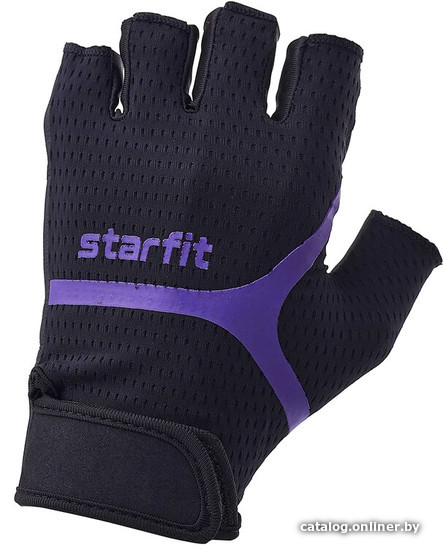 

Перчатки для фитнеса Starfit WG-103 (S, черный/фиолетовый)