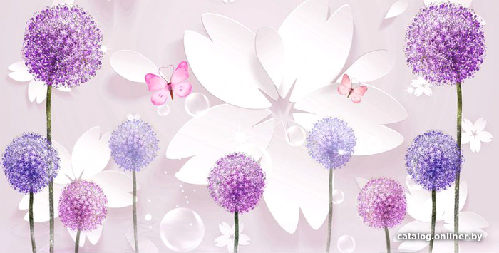 

Фотообои Citydecor Цветочная Абстракция 10 3D с защитным покрытием 500x260