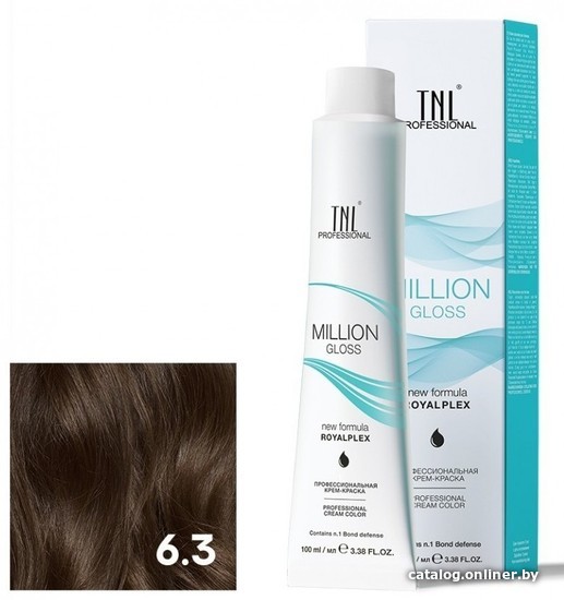 

Крем-краска для волос TNL Professional Million Gloss 6.3 100 мл