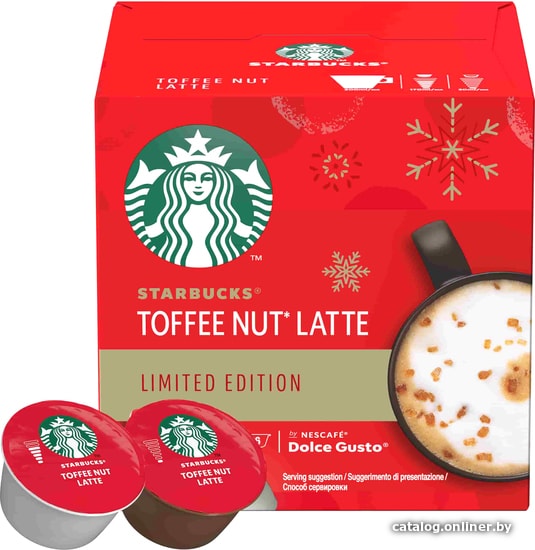 

Кофе в капсулах Nescafe Dolce Gusto Starbucks Toffee Nut Latte 12 шт