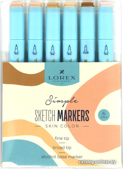 

Набор текстовыделителей Lorex Skin Color Simple LXSMSC6-SP (6 шт)
