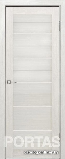 

Межкомнатная дверь Portas S22 90x200 (французский дуб, стекло lacobel белый лак)