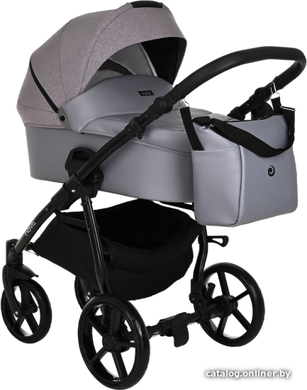 

Универсальная коляска Tutis Novo (2 в 1, 140, grey metalic/grey reflective print)