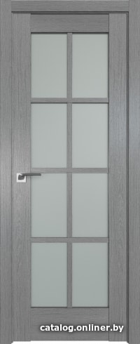 

Межкомнатная дверь ProfilDoors 101XN 80x200 (грувд серый, стекло матовое)