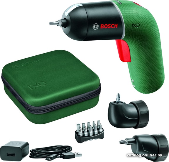 

Электроотвертка Bosch IXO VI 06039C7122 (с АКБ, сумка, набор оснастки)