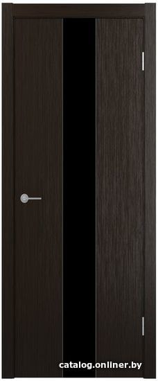 

Межкомнатная дверь Юркас Stark ST13 ДО 60x200 (венге, стекло lacobel черный лак)