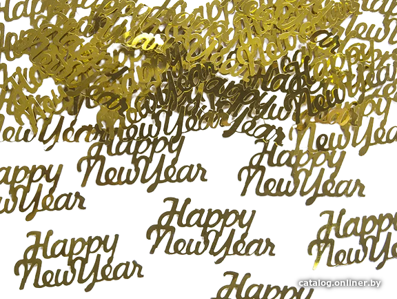 

Конфетти PartyDeco Happy New Year KONS43 (золотистый)
