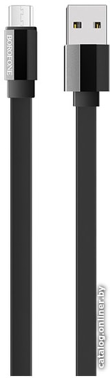 

Кабель Borofone BU8 microUSB 1.2 м (черный)