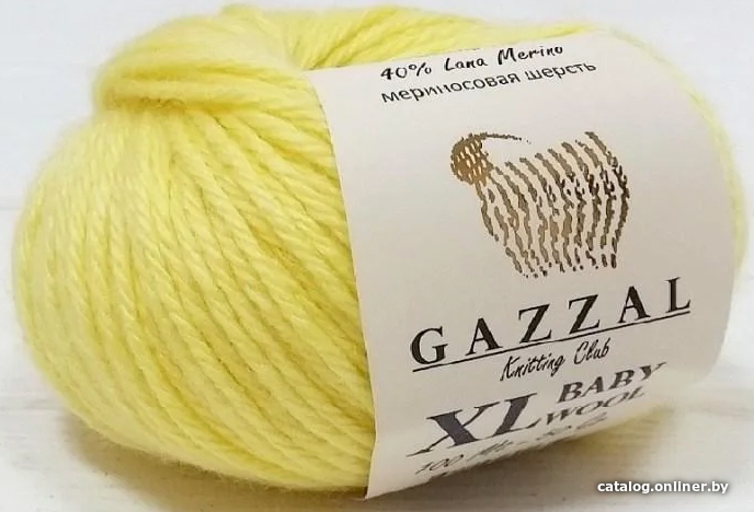 

Пряжа для вязания Gazzal Baby Wool Xl 833 (лимонный)