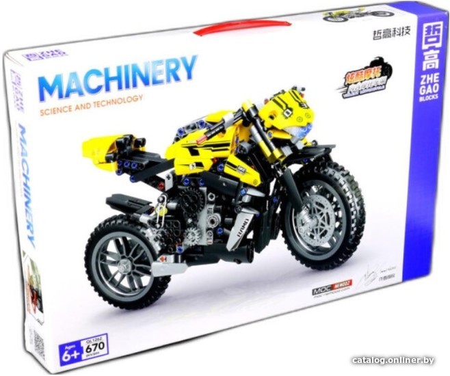 

Конструктор Zhe Gao Technics QL1262 Спортивный мотоцикл Ducati Streetfighter