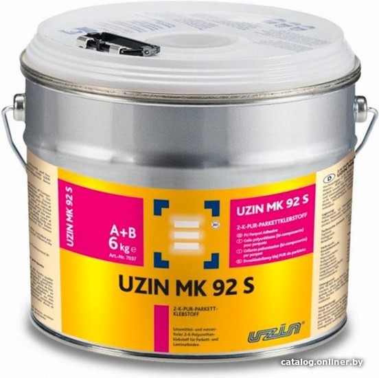 

Клей для напольных покрытий и пробки Uzin MK 92 2K 6 кг