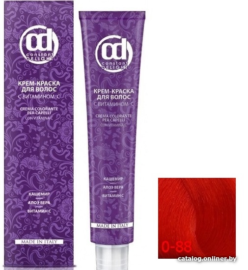 

Крем-краска для волос Constant Delight Crema Colorante с витамином С 0/88