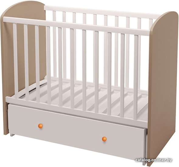 

Классическая детская кроватка Polini Kids Sky 745 с ящиком (макиато)